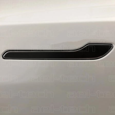 Tesla Model Y Kapı Kolu uyumlu 5D Karbon Görünüm Tpu  Koruyucu 4lü Set 2025