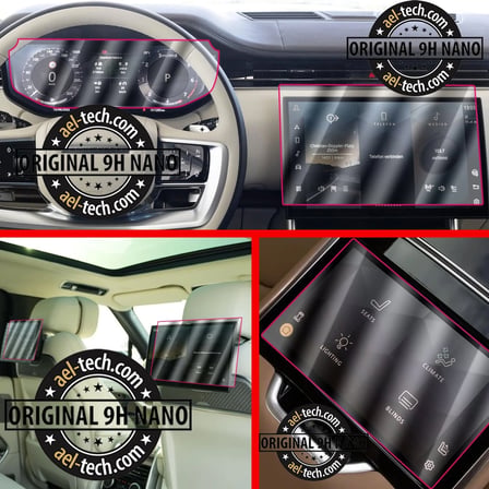 Range Rover Autobiography Uyumlu Navigasyon,Dijital Gösterge,2 Arka Tablet ve Orta Tablet 9h Nano