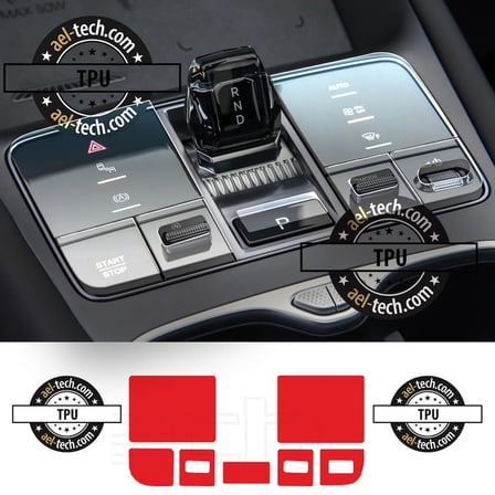 BYD Sealion 7 Uyumlu Vites Etrafı Piano Black TPU koruyucu 7li Set 2025-2026