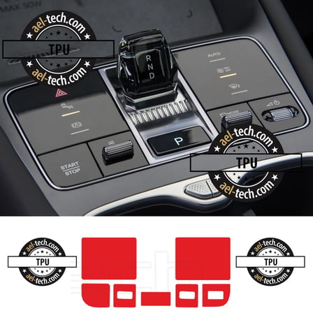 BYD Sealion 7 Uyumlu Vites Etrafı Piano Black TPU koruyucu 7li Set 2025-2026