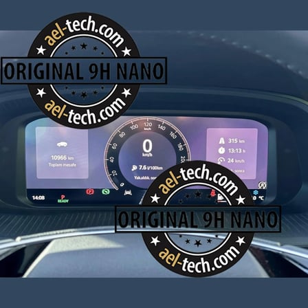 Skoda Octavia Elite Uyumlu Dijital Gösterge 9H Nano Ekran Koruyucu 2025