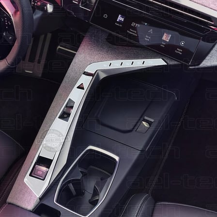 Peugeot 5008 Uyumlu Vites Etrafı Piano Black TPU Koruyucu 2 li Set 2025