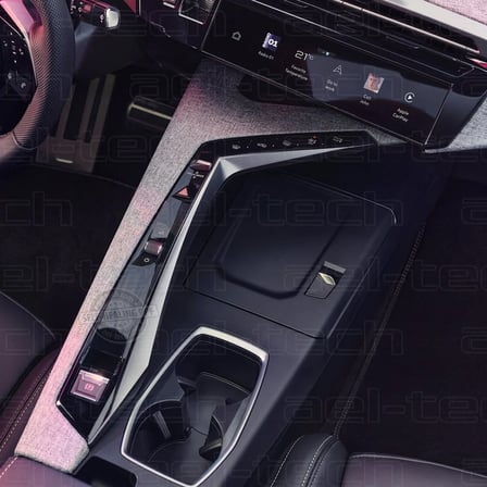 Peugeot 5008 Uyumlu Vites Etrafı Piano Black TPU Koruyucu 2 li Set 2025