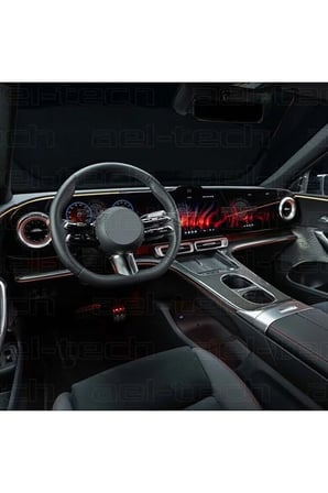 Mercedes CLA/GLC Uyumlu Dijital Gösterge ve Navigasyon 9H Nano Ekran Koruyucu 4'lü Set 2025-2026