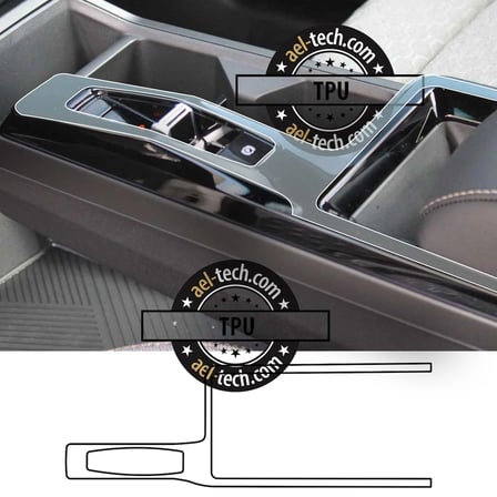 Ssangyong Torres / Actyon Uyumlu Vites Etrafı Piano Black TPU Koruyucu 2025-2026