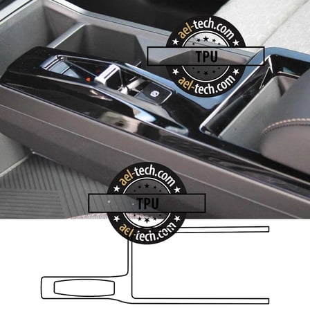 Ssangyong Torres / Actyon Uyumlu Vites Etrafı Piano Black TPU Koruyucu 2025-2026