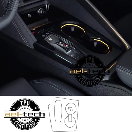 Audi Q5 Uyumlu Vites Etrafı Piano Black TPU Koruyucu 2025-2026