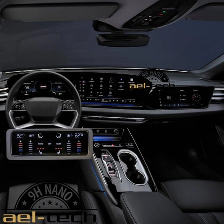 Audi A6 Dijital Gösterge,Navigasyon,Klima Kontrol Uyumlu 9h Nano Ekran Koruyucu 3lü Set 2025-2026