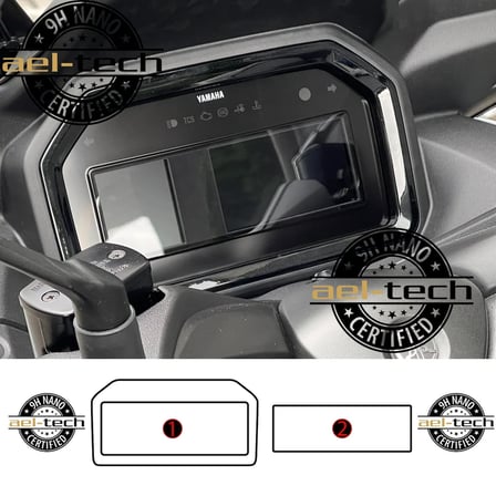Yamaha X-Max 250 / 300 Tech Max Gösterge Uyumlu 9h Nano Ekran Koruyucu 2li Set 2025-2026
