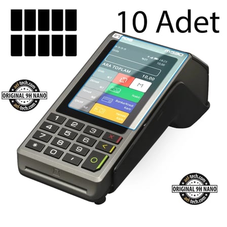 İnpos M530 Yeni Nesil Yazar Kasa Pos Dokunmatik Ekran Koruyucu 10'lu Set