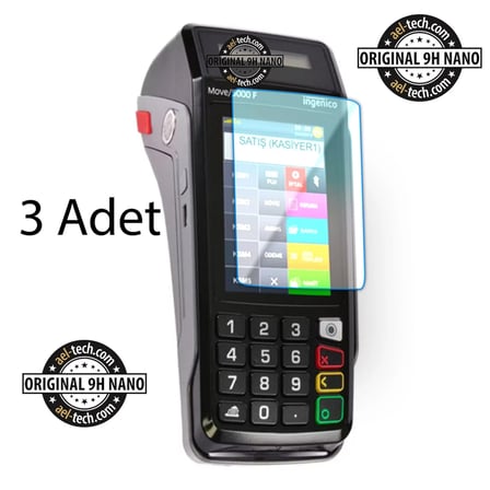 İngenico Move 5000F Yazar Kasa Pos Dokunmatik 9h Nano Ekran Koruyucu 3'lü Set