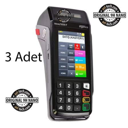 İngenico Move 5000F Yazar Kasa Pos Dokunmatik 9h Nano Ekran Koruyucu 3'lü Set