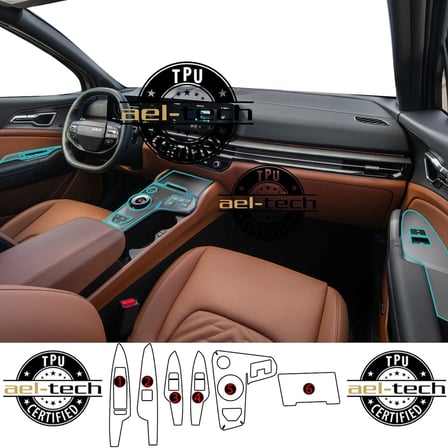 Kia Sportage Uyumlu Vites Etrafı Kapı Kolu Şarj Ünitesi TPU Koruyucu 6 lı set 2026-2027