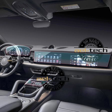 Porsche Cayenne Uyumlu Dijital Gösterge ,Navigasyon ve Vites Etrafı 9H Nano Ekran Koruyucu 3lü Set 2025-2026