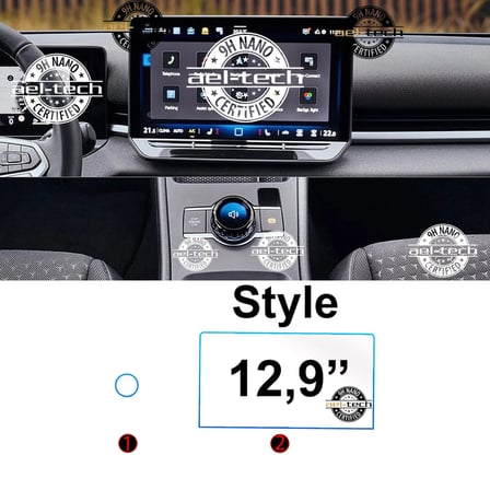 Volkswagen T-Roc Style,R Line Uyumlu 12,9" Navigasyon ve Home Tuşu 9h Nano Ekran Koruyucu 2li Set 2026-27