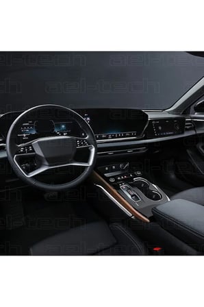 Audi Yeni A5 Navigasyon, Dijital Gösterge 9h Nano Ve Vites Etrafı Tpu Koruyucu 3’lü Set 2025 2026