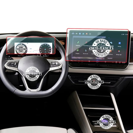 Volkswagen Tayron Uyumlu 10 inç Dijital Gösterge,12,9 inç Navigasyon 9h Nano Ekran Koruyucu 2li Set 2025-2026