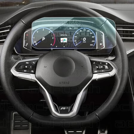 Volkswagen Passat Uyumlu Dijital Gösterge Panel 9h Nano Ekran Koruyucu 2019-2022