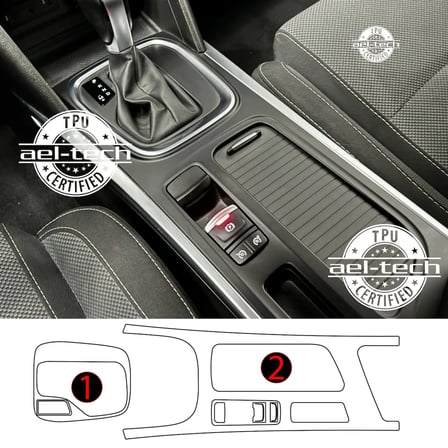 Renault Megane Uyumlu Otomatik Vites Etrafı TPU Koruyucu 2li Set 2022-2026
