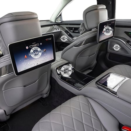 Mercedes S Seri Uyumlu Arka Tablet ve Orta Tablet 9h Nano Ekran Koruyucu 2li Set 2020-2025