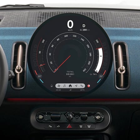 Mini Cooper / Countryman Uyumlu  MAT Navigasyon Ve Bilgi Ekran 9h Nano Ekran Koruyucu 2024-2026