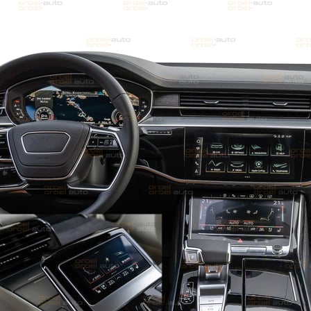 Audi A8/A8L Navigasyon,Dijital Gösterge,Klima Kontrol ve Arka Tablet Uyumlu 9H Nano Ekran Koruyucu 2022-2025