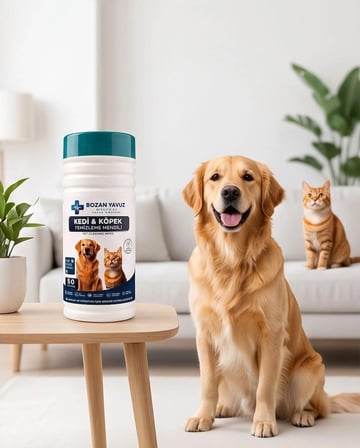 Bozan Yavuz Medical Kedi & Köpek Temizleme Mendili 50 Adet