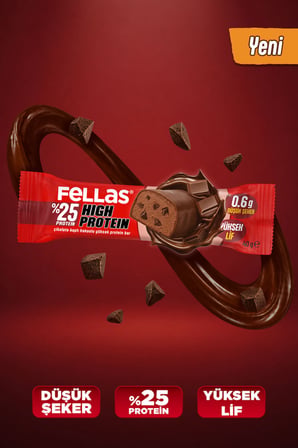 Çikolata Kaplı Yüksek Protein Bar - Kakaolu (40 g) x 12 Adet