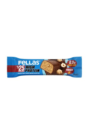 Çikolata Kaplı Yüksek Protein Bar - Fındıklı (40 g) x 12 Adet