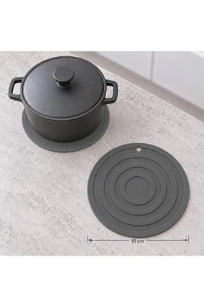 ORBIT Yuvarlak Halka %100 Silikon Nihale 18 cm Gri