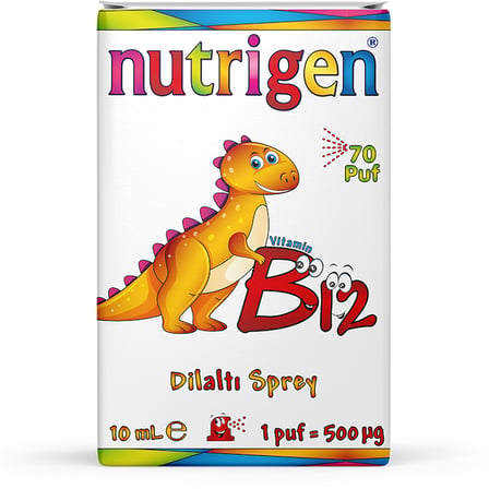Nutrigen Vitamin B12 500 µg Dilaltı Sprey (70 Puf)
