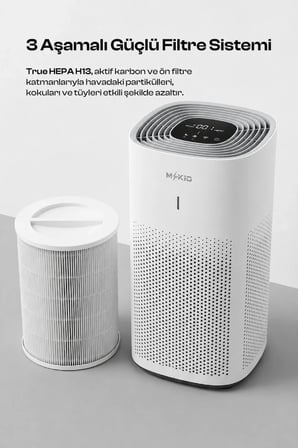 Hava Temizleme Cihazı – Hepa Filtreli, Ultra Sessiz Çalışma Modu 10dB, Wi-Fi Mobile Uygulama Destekli ve H13 Çok Katmanlı Filtreleme