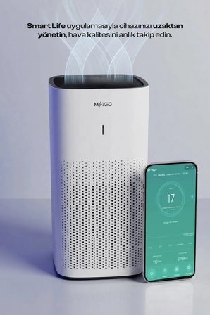 Hava Temizleme Cihazı – Hepa Filtreli, Ultra Sessiz Çalışma Modu 10dB, Wi-Fi Mobile Uygulama Destekli ve H13 Çok Katmanlı Filtreleme