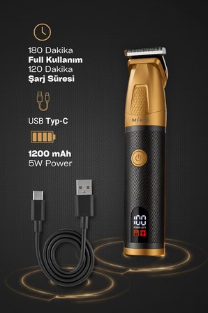 Full Profesyonel Su Geçirmez Erkek Bakım Şarjlı Traş Seti, Standlı Mıknatıs Başlıklı 13 Parça Full Set, Burun Alma, Saç Sakal, Vucut Komple Bakım