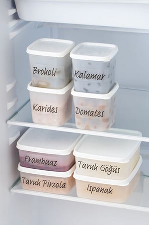 Porsima TE-202 Alaska 24 Parça No Frost Saklama Kabı Seti - Buzdolabı & Erzak Düzenleyici