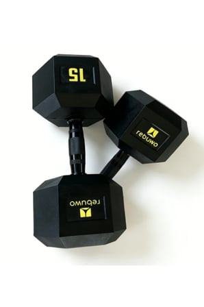 Hex Dambıl Seti 2,5– 15 KG – 12 Parça Profesyonel Ağırlık Seti