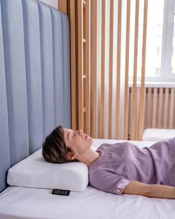 Büyük Boy Visco Boyun Destekleyici Ortopedik Yastık Boyun Rahatsızlığı İçin Büyük Boyun Yastığı Memory Foam 58*40*12/8 cm