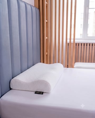 Çift Kavisli Visco Yüksek Yastık Boyun Rahatsızlığı İçin Ortopedik Memory Foam Özellikli Rahat Yastık 54*40*12/9 cm
