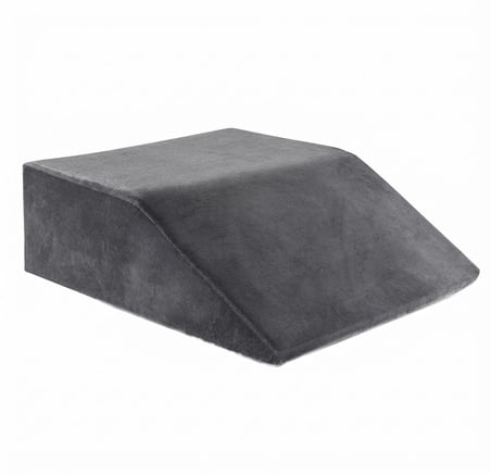 Dinlenme Çalışma Uzanma Yastığı Orta Sert Sünger Kadife Kılıflı Ortopedik Bacak Destek ve Uyku Yastığı 61x53x20 Cm