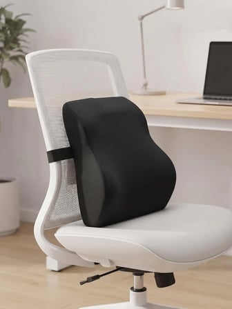 Ergonomik Bel Yastığı Ortopedik Sırt Destek Minderi % 100 Visco Ofis Araba Koltuk Yastığı DVBE-06SE