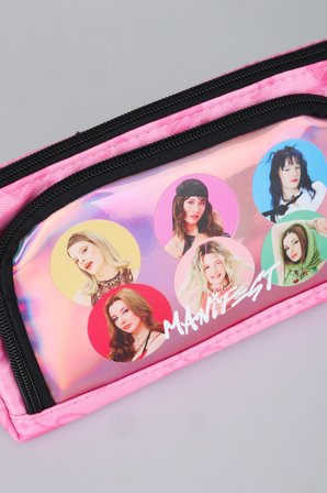 x Dekomus Lisanslı Manifest Toz Pembe Collection Kalem Çantası