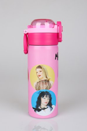 x Dekomus Lisanslı Manifest Toz Pembe Collection 600 ML Çelik Matara