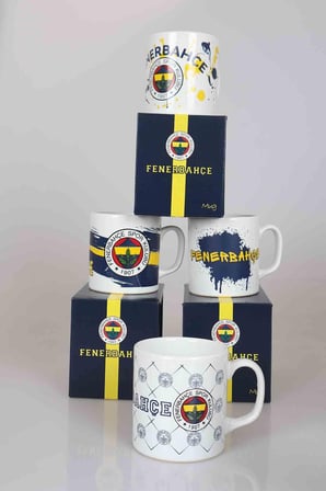 x Dekomus Lisanslı Fenerbahçe Kupa ve Bardak Altlığı Seti