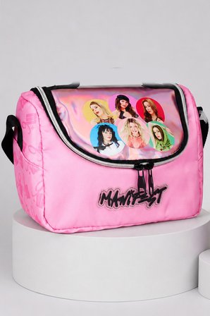 x Dekomus Lisanslı Manifest Toz Pembe Collection Termoslu Beslenme Çantası ve 600 ML Çelik Matara Seti