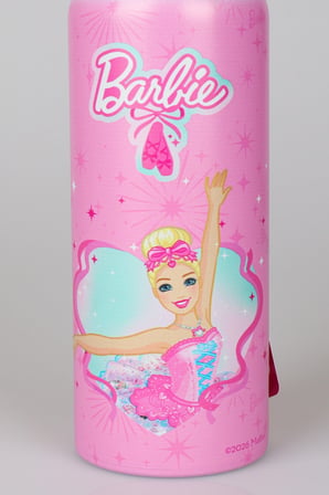 x Dekomus Lisanslı Barbie Ballerina Magic Collection 600 ML Çift Fonksiyon Kapaklı Çelik Matara