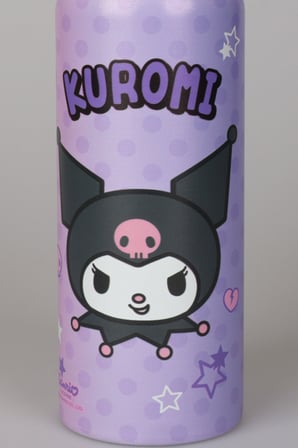 x Dekomus Lisanslı Kuromi Dark Delight Collection 600 ML Çift Fonksiyon Kapaklı Çelik Matara