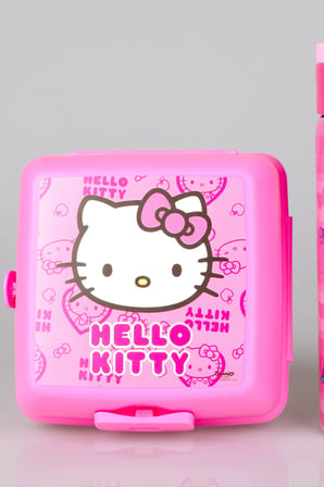 x Dekomus Lisanslı Hello Kitty Love Shine Collection 600 ML Çelik Matara ve Beslenme Kabı Seti