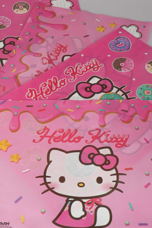 x Dekomus Lisanslı Hello Kitty 4 Adet Beslenme Örtüsü