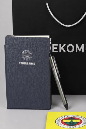 x Dekomus Özel Kutulu Lisanslı Fenerbahçe 500 ML Çelik Matara,A6 Suni Deri Bloknot&Tükenmez Kalem,Kupa,Kupa Altlığı Seti