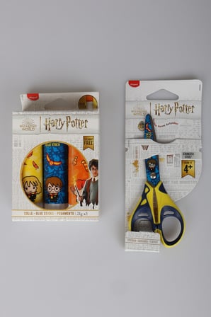 x Dekomus "Wizard Icons Collection" Harry Potter Lisanslı Kırtasiye Seti Makas ve 3'Lü Stick Yapıştırıcı Seti